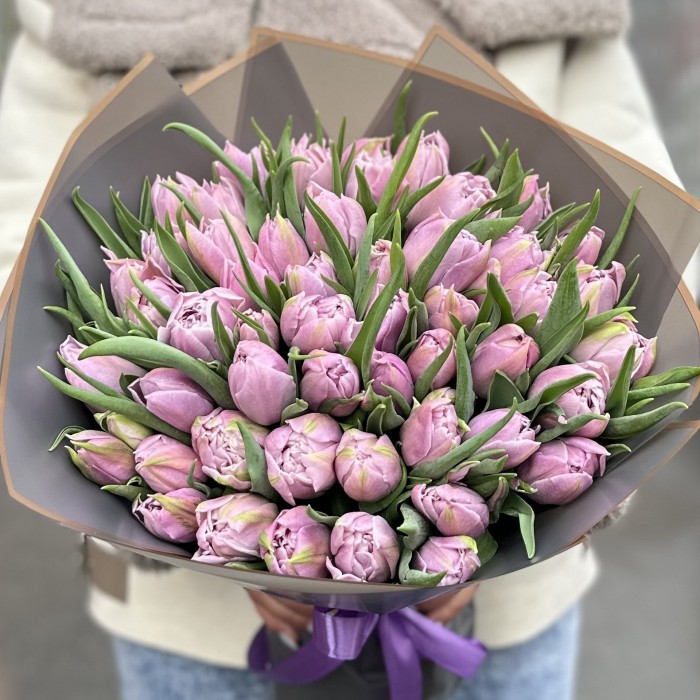 51 лиловый тюльпан Дабл Мастер