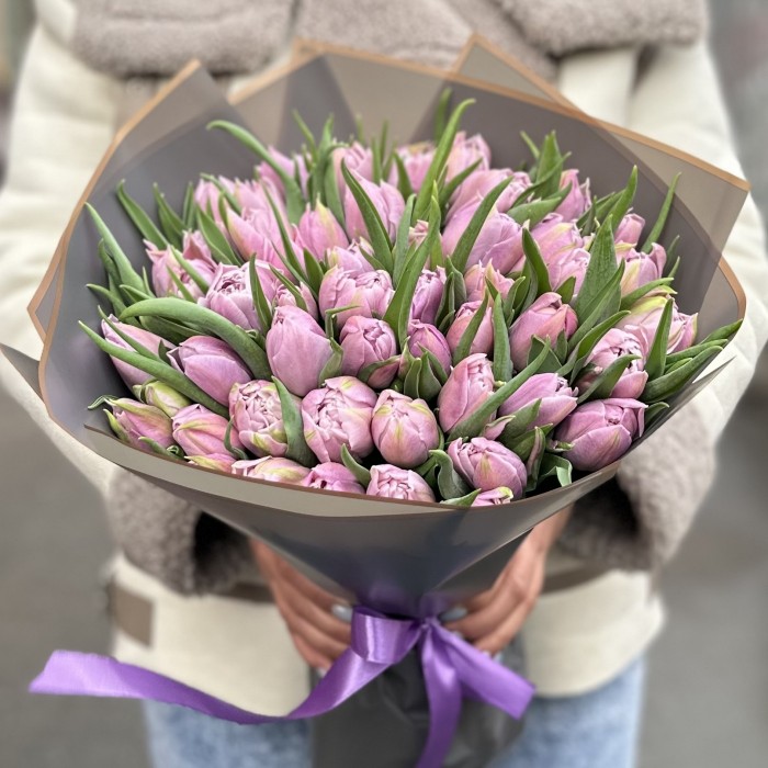 51 лиловый тюльпан Дабл Мастер