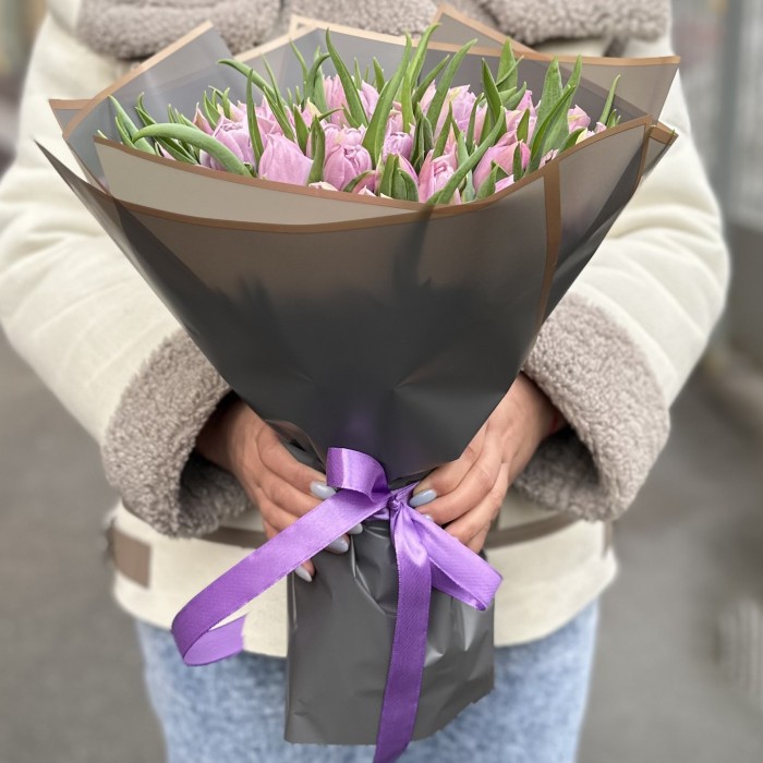 51 лиловый тюльпан Дабл Мастер