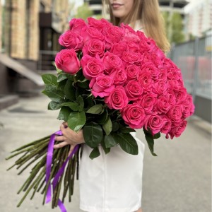 51 малиновая роза Пинк Флойд 80 см 51 малиновая роза Пинк Флойд 80 см