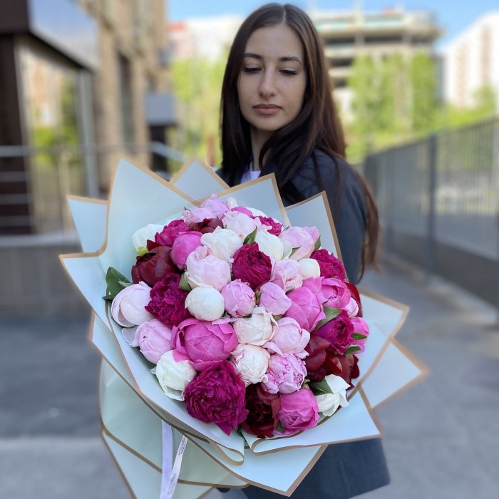 51 пион Микс в упаковке