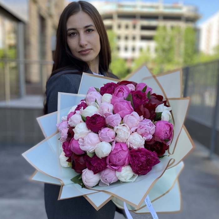 51 пион Микс в упаковке