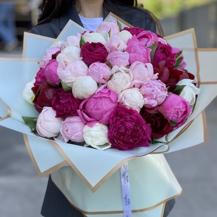 51 пион Микс в упаковке