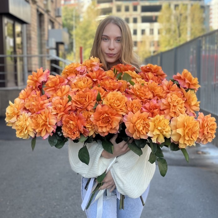 51 пышная роза Фри Спирит