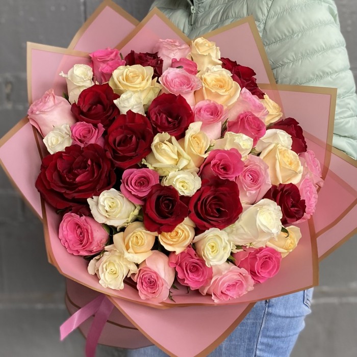 51 роза 60 см Леди Роуз