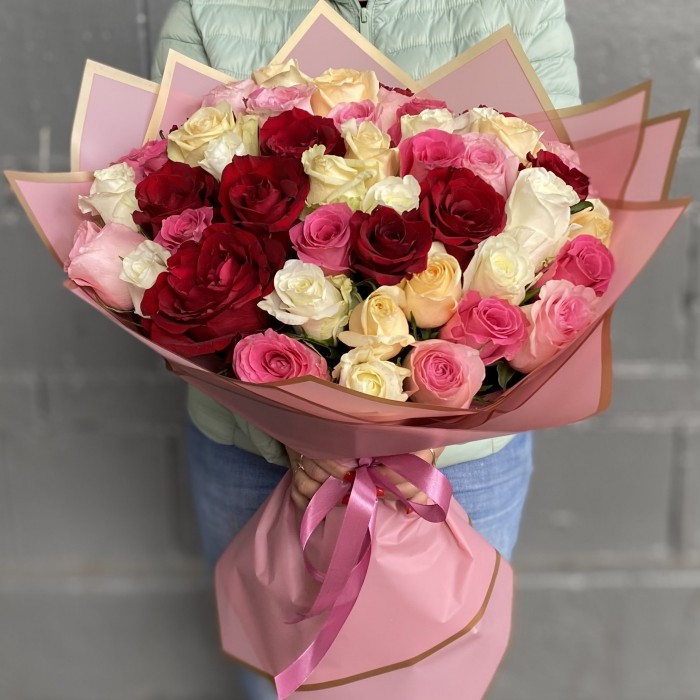 51 роза 60 см Леди Роуз