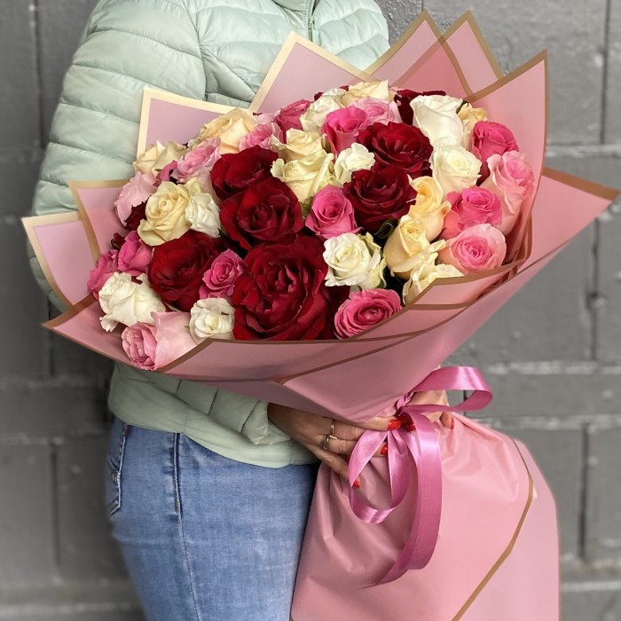 51 роза 60 см Леди Роуз