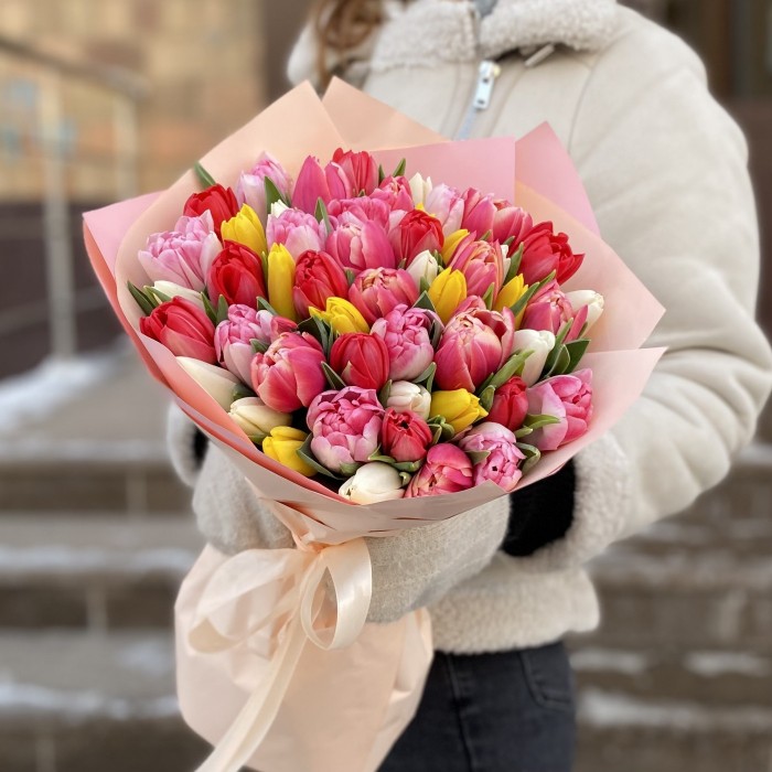 51 тюльпан Яркий микс