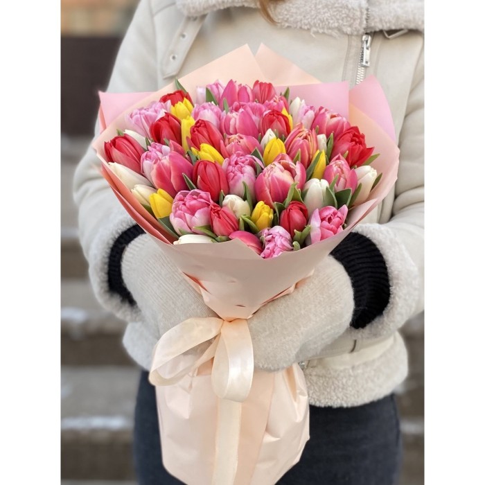 51 тюльпан Яркий микс