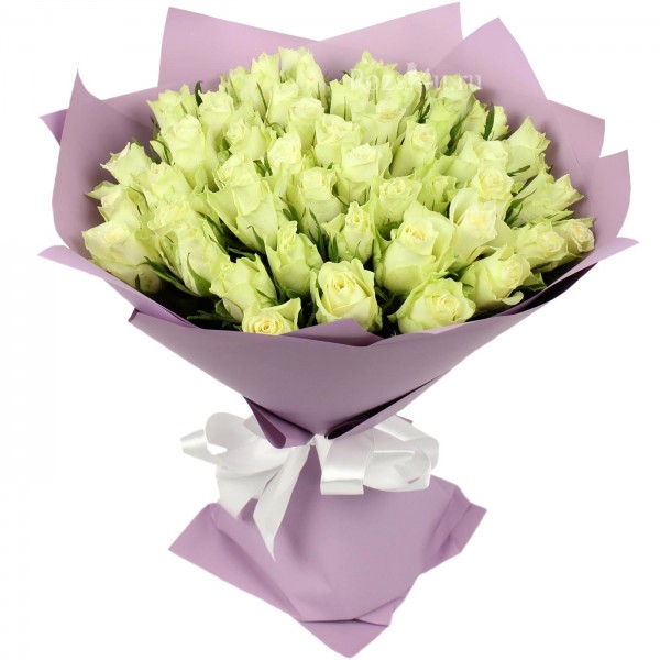 51 белая роза "Athena"