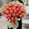 51 красно-оранжевая роза 3Д