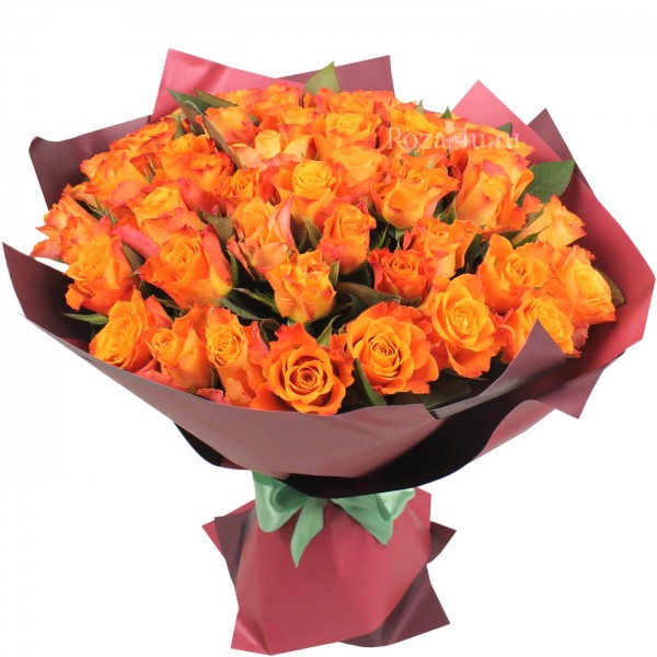 51 оранжевая роза Downtown