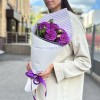 5 фиолетовых георгин
