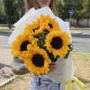5 подсолнухов в упаковке