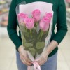 5 розовых роз Ревиваль