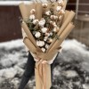 5 веток хлопка с эвкалиптом
