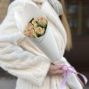 7 нежно-розовых роз Топ-гир 50 см