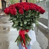 75 красных роз Эксплорер 80 см