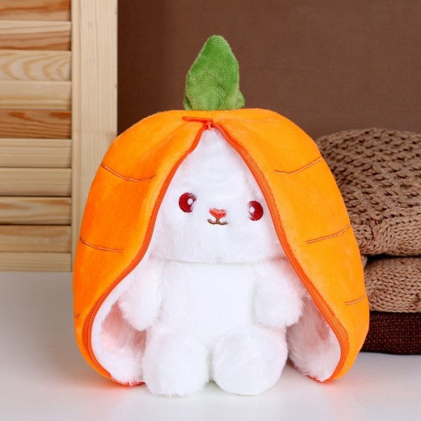 Игрушка мягкая Зайка-морковка