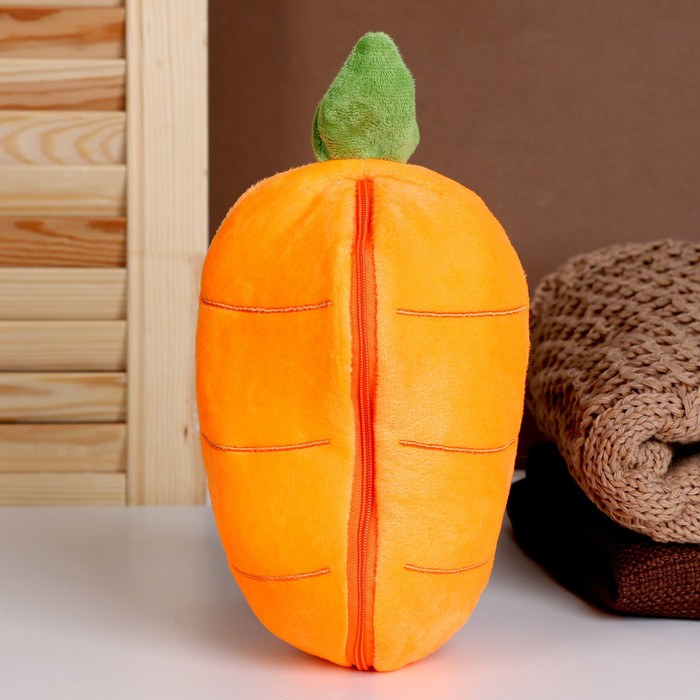 Игрушка мягкая Зайка-морковка