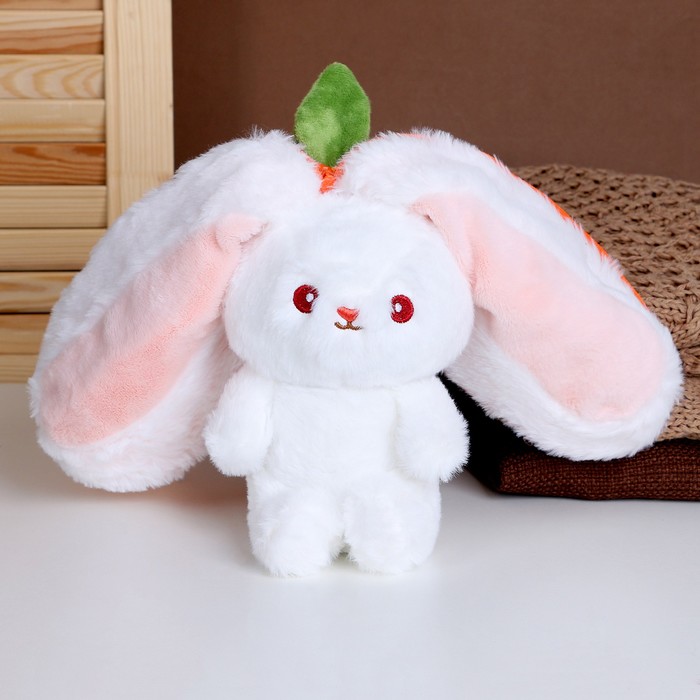 Игрушка мягкая Зайка-морковка