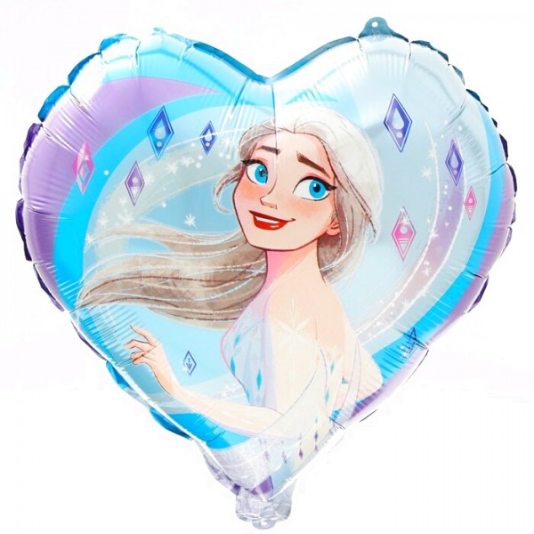 Шар сердце фольгированный  Эльза (холодное сердце)