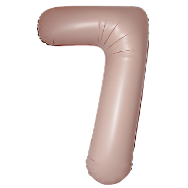 Винтажная роза фольгированный шар цифра 7