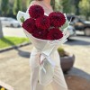 7 бордовых георгин Помпон