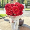 7 оранжевых георгин Помпон