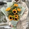 7 подсолнухов с шамелациумом