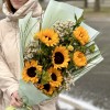 7 подсолнухов с шамелациумом