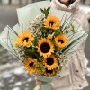 7 подсолнухов с шамелациумом