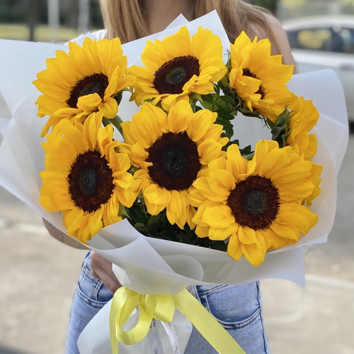 7 подсолнухов в упаковке