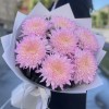 7 розовых хризантем Минка