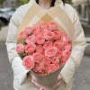 7 розовых кустовых пионовидных роз Фемке