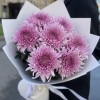 7 сиреневых хризантем
