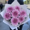 7 сиреневых хризантем