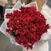 9 бордовых кустовых хризантем Бакарди