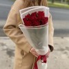 9 красных роз Эвер ред 60 см