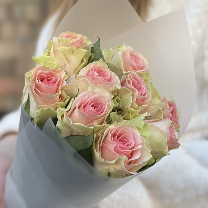 9 роз Топ-гир 50 см