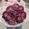 9 фиолетовых хризантем