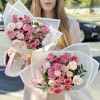 9 нежных кустовых и пионовидных роз MIX