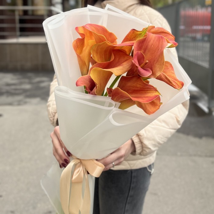 9 оранжевых калл