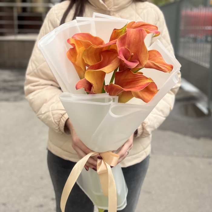 9 оранжевых калл