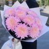 9 розовых хризантем Минка