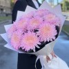 9 розовых хризантем Минка