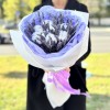Букет ароматной лаванды и хлопка