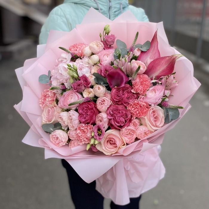 Авторский букет Клюквенный Зефир