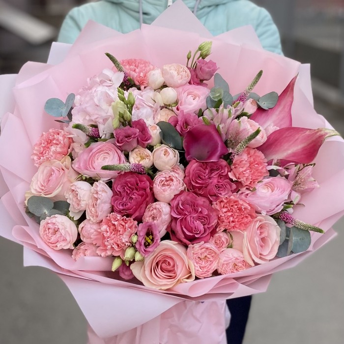 Авторский букет Клюквенный Зефир