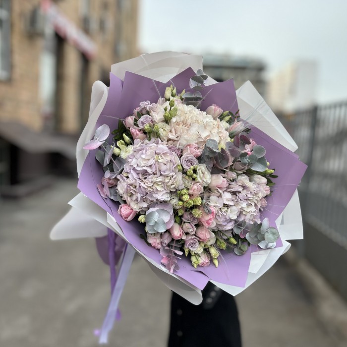 Авторский букет Лиловая Фантазия